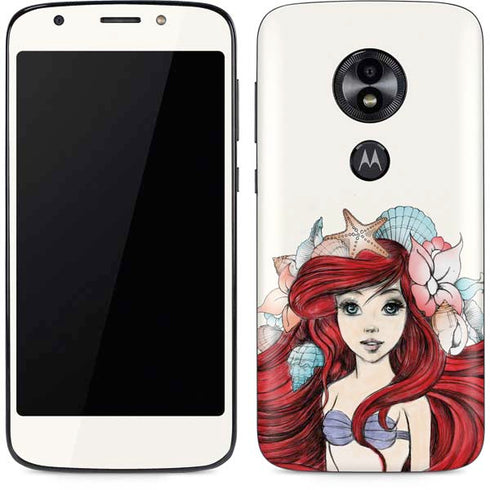 Disney The Little Mermaid Ariel Illustration Moto E5 Play Skin